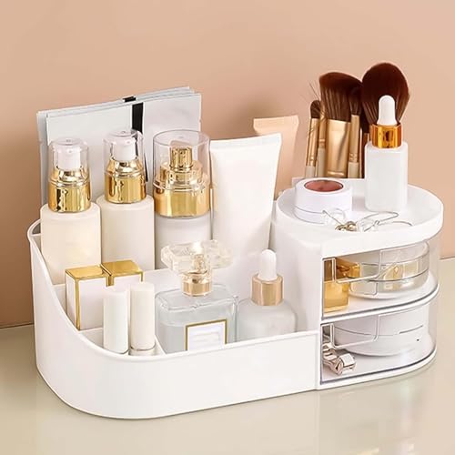 Image of TEKCOOL Makeup Organizer | Makeup Box For Storage | Make Up, Cosmetic, Skincare Organiser For Women 