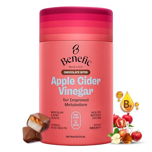 Benefic Apple Cider Vinegar Chocolate Bites | For Supporting Weight Loss, Metabolism & Gut Health |A