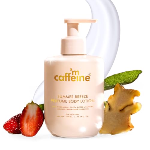 Image of mCaffeine Summer Breeze Perfume Body Lotion| Niacinamide, Cocoa Butter & Shea Butter For Deep Moistu
