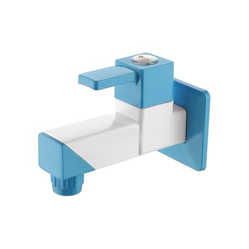Image of iSTAR PTMT Bib Cock Short Body Water Tap | Wall Mount Faucet with Water-Saving Aerator and Flange | 
