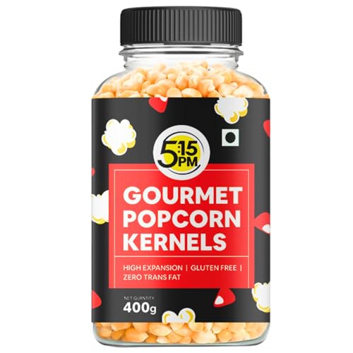 5:15PM Popcorn Kernels Seeds | Big Size Gourmet Popcorn Seeds | High Expansion | A Grade Makkai Popc