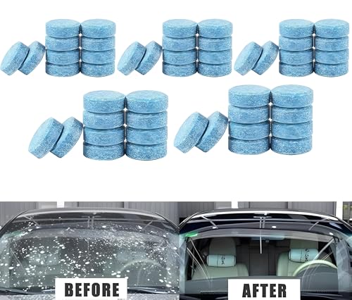 Oblivion Car Accessories | Automotive Glass Wiper Cleaning Tablets | Effervescent Car Wiper Detergen