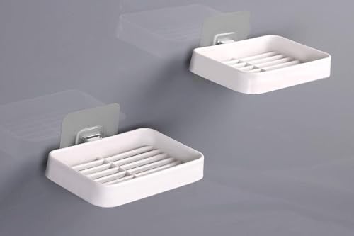 Image of HEJISUN Plastic Soap Holder for Bathroom Accessories/Bathroom Organiser/Kitchen Accessories Items/Ho