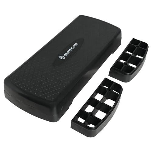 Burnlab Aerobic Stepper, Two Height Level Adjustments - 4 inches and 6 inches, Slip-Resistant & Shoc