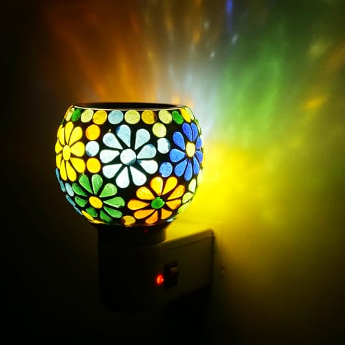 Zimpex(111) Ceramic Aroma Diffuser | Kapoor Dani Cum Night Lamp Multi Functional Essential Oil Camph